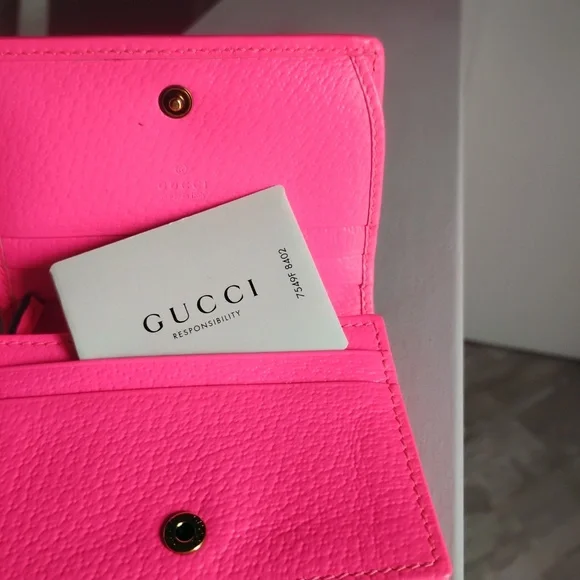 GUCCI Flora Pink Women's wallet - Picture 4 of 4
